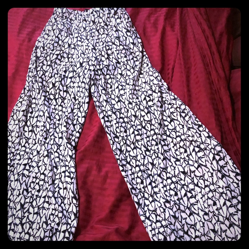 Silky wide leg pants